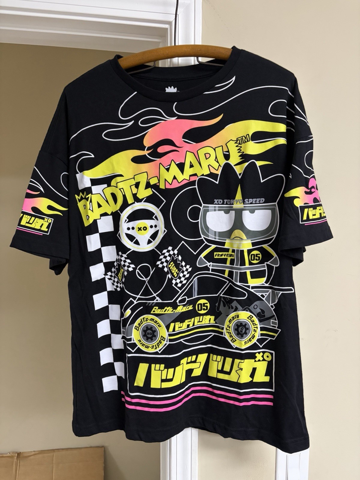 Sanrio Badtz-Maru Racecar T-Shirt Hybrid Apparel BoxLunch Exclusive Men’s Size L