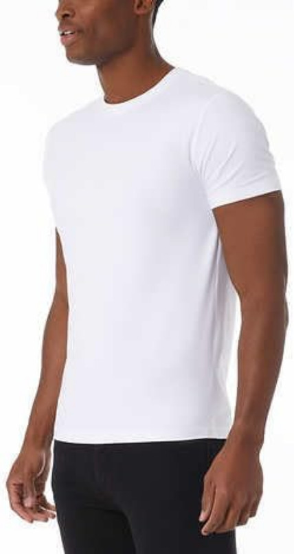 32º DEGREES 32 Degrees Men&rsquo;s Cool Separate 1 Piece Tee Only, White, XXL