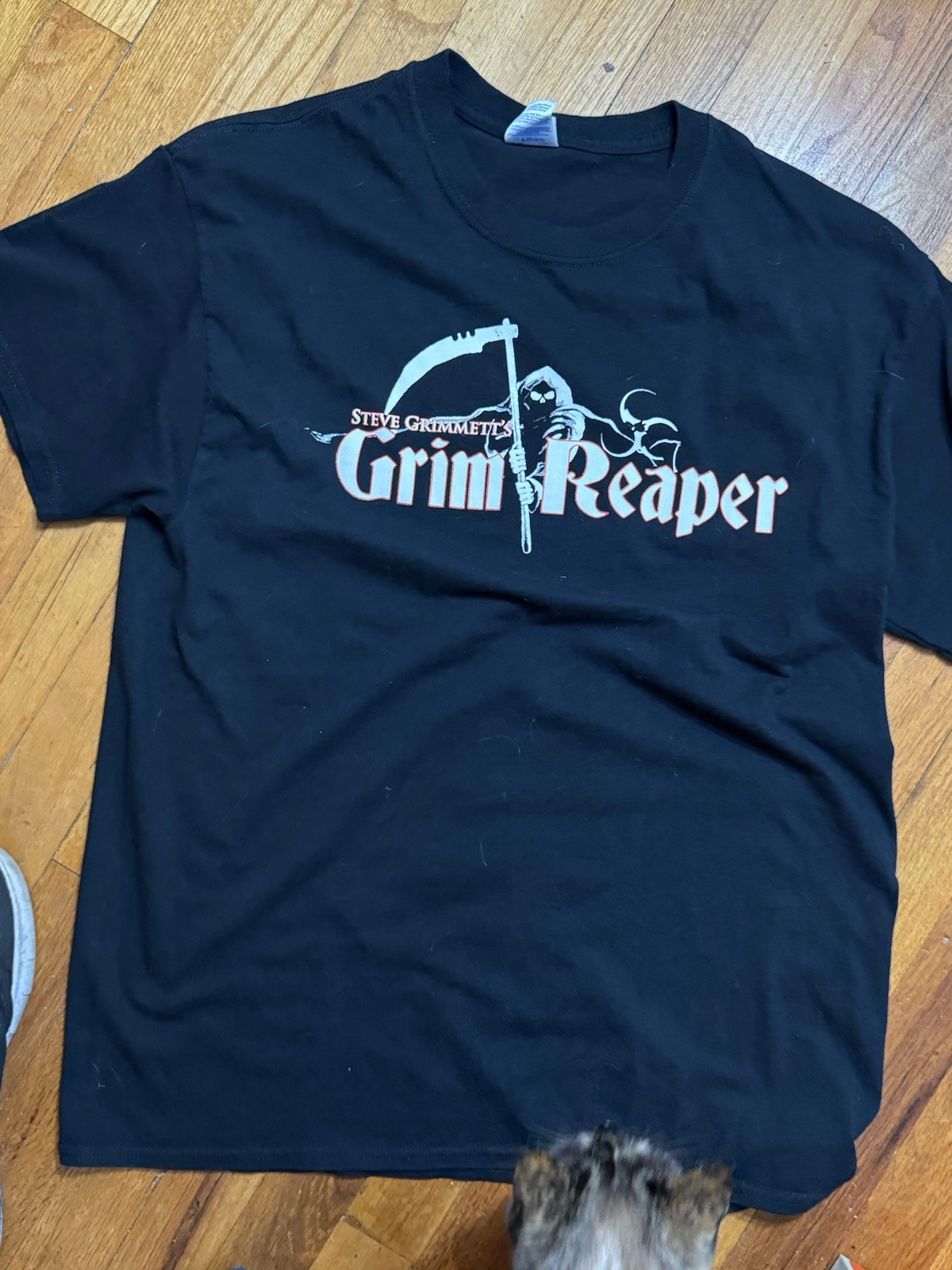 Steve Grimmett&rsquo;s Grim Reaper Concert TShirt Band Tee 2014 Gildan L