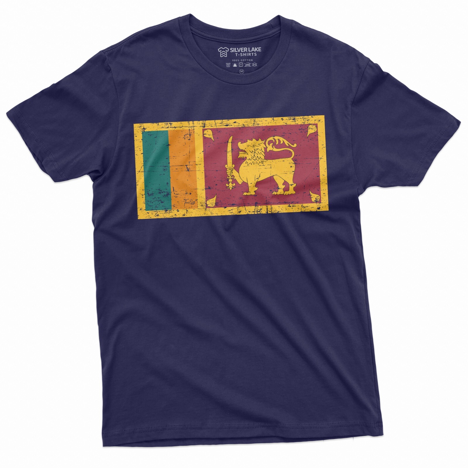 Sri Lanka Flag T-shirt Sri Lanka Coat of Arms nationality Patriotic Unisex Shirt