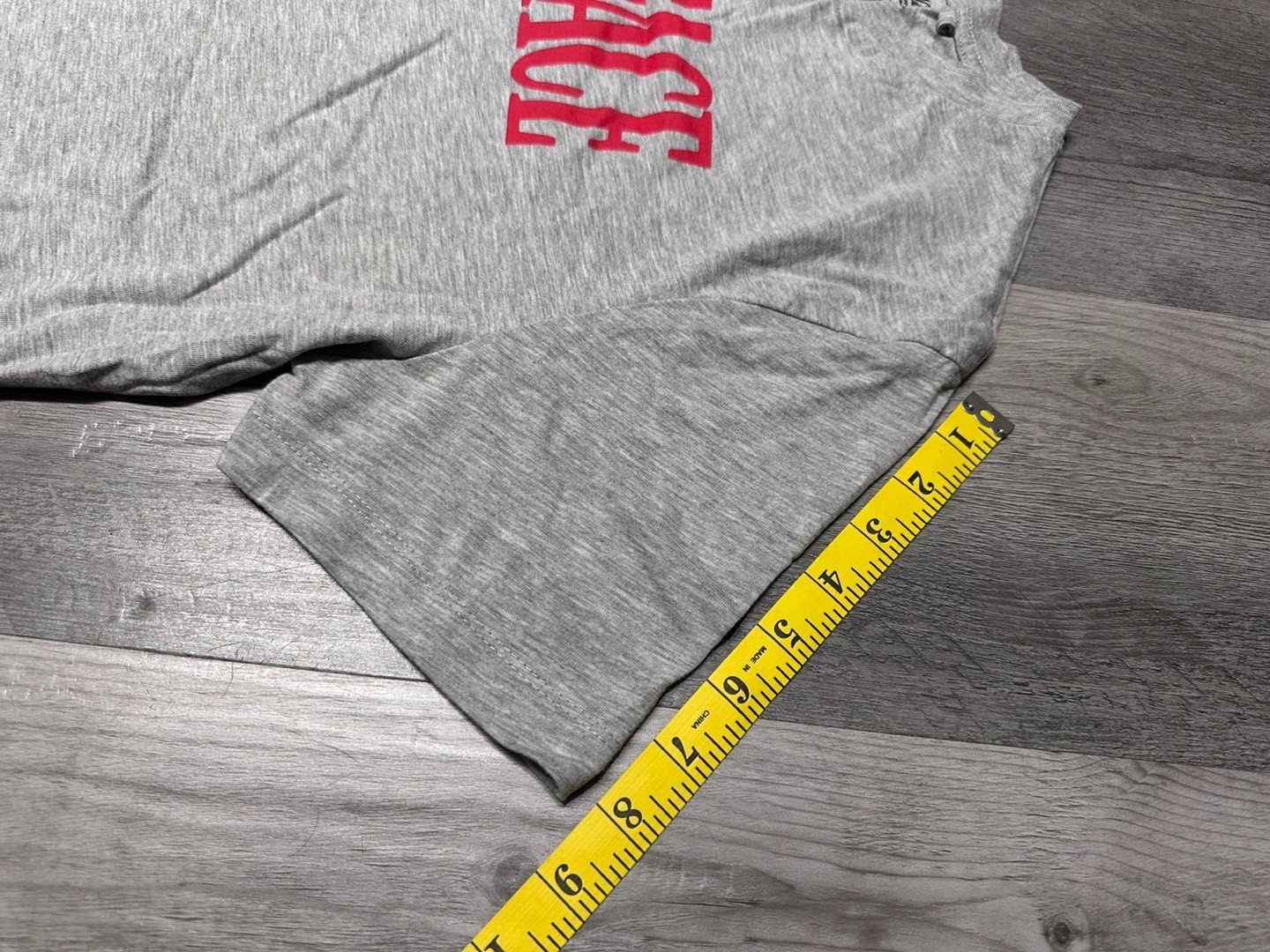 Men’s Scarface Casual Graphic T-Shirt Grey/Red Text Logo Tee – L (Youth)