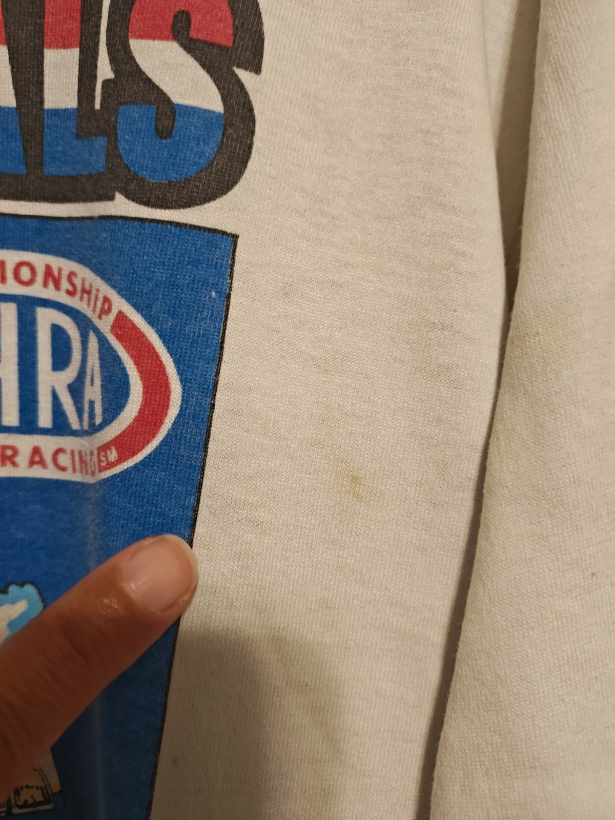 Vintage NHRA 1986 US Nationals Indianapolis Indiana T-Shirt Size XL Used As-Is