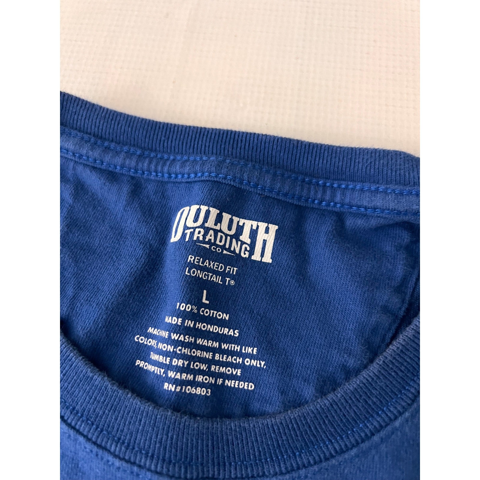 Duluth Trading Co Relaxed Fit Longtail T Shirt Short Sleeve Men Size Large
