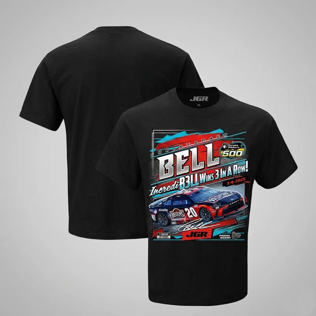 Christopher Bell NASCAR Race Winner T-Shirt Checkered Flag Sports Graphic Tee