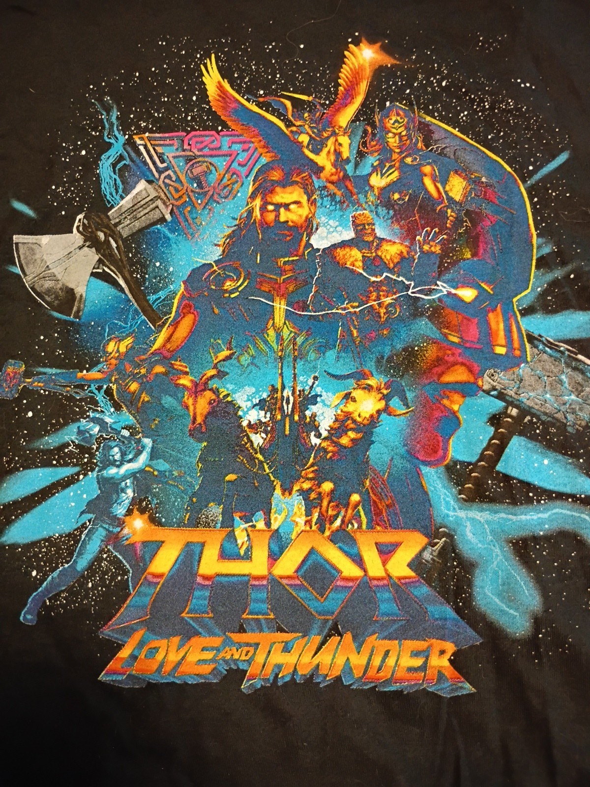 Men&rsquo;s Marvel Studios Thor Love and Thunder Graphic T-Shirt Black 2XL NWT