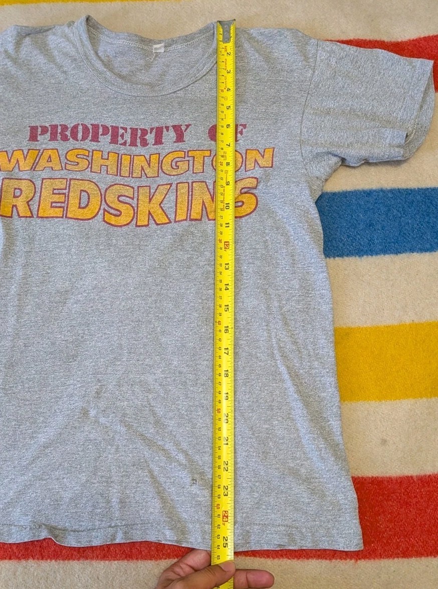 VTG 60s USA Made Property Of Washington Redskins Football Tri-Blend T-Shirt M
