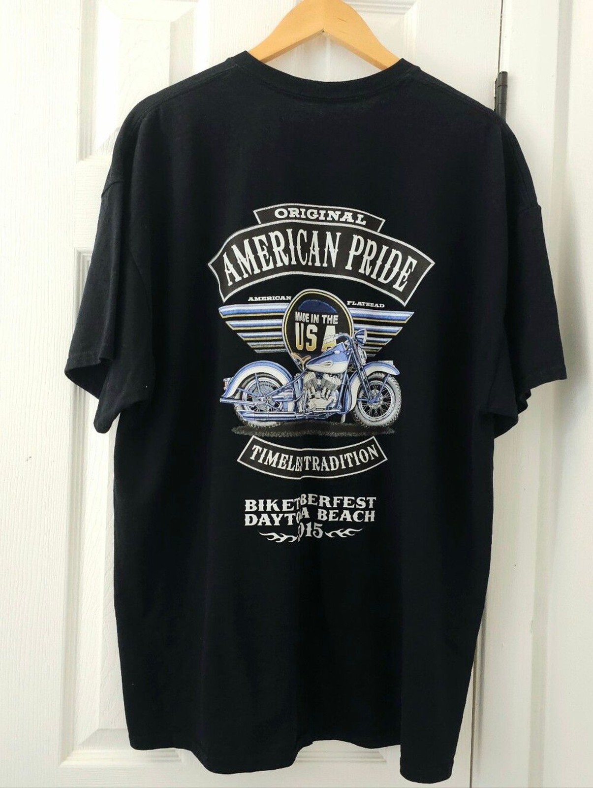 Men’s Black Biketoberfest 2015 T-Shirt 2XL Biker Motorcycle