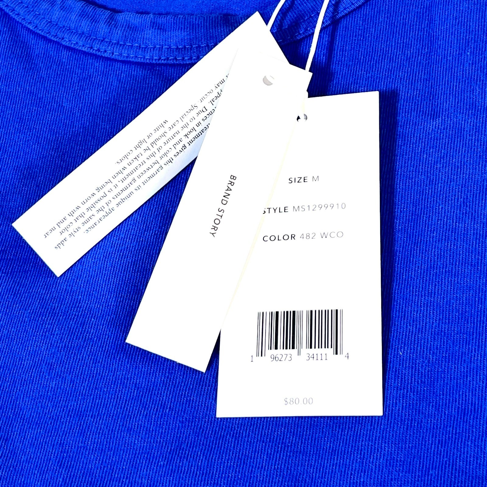Vince Men&rsquo;s Blue Short Sleeve Round Neck T-Shirt Size M