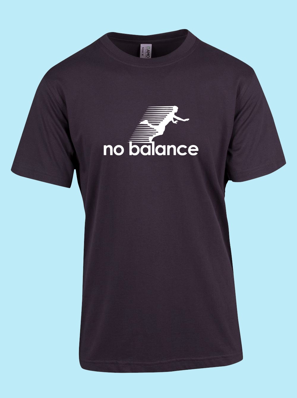 UNISEX MEN WOMENS TEE TSHIRT NO BALANCE FALL OVER RUNING GIFT EXERCISE OUTDOORS