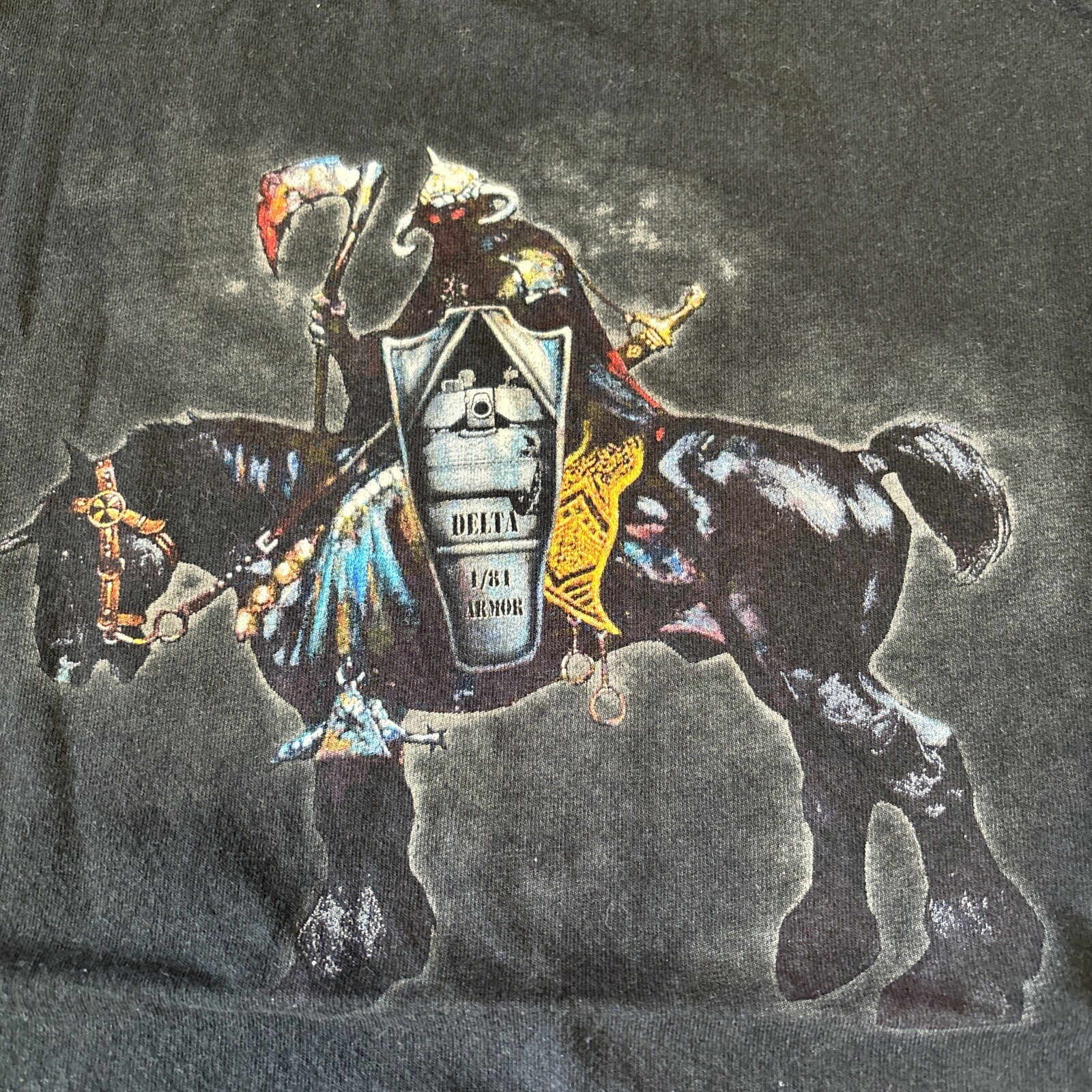 Vintage Delta 1/81 Armor Warlords Sleeveless Shirt Large