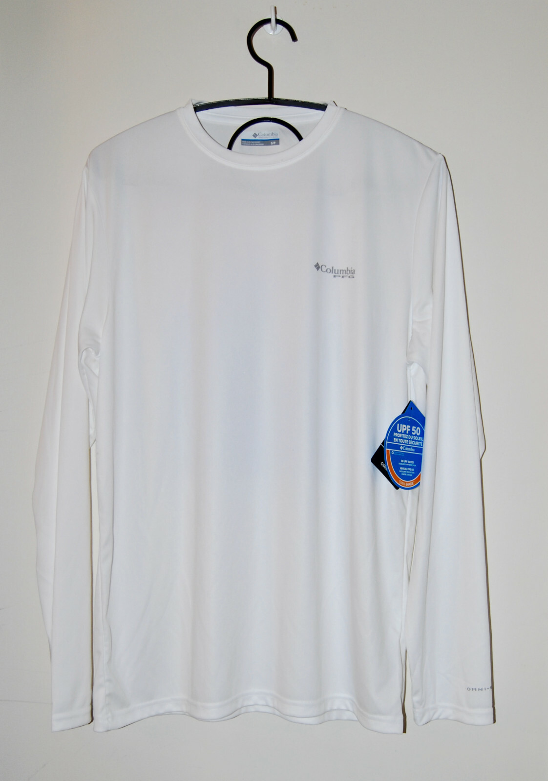 NWT Columbia PFG Mens White Terminal Tackle Swordfish Wicking LS Shirt L XXL