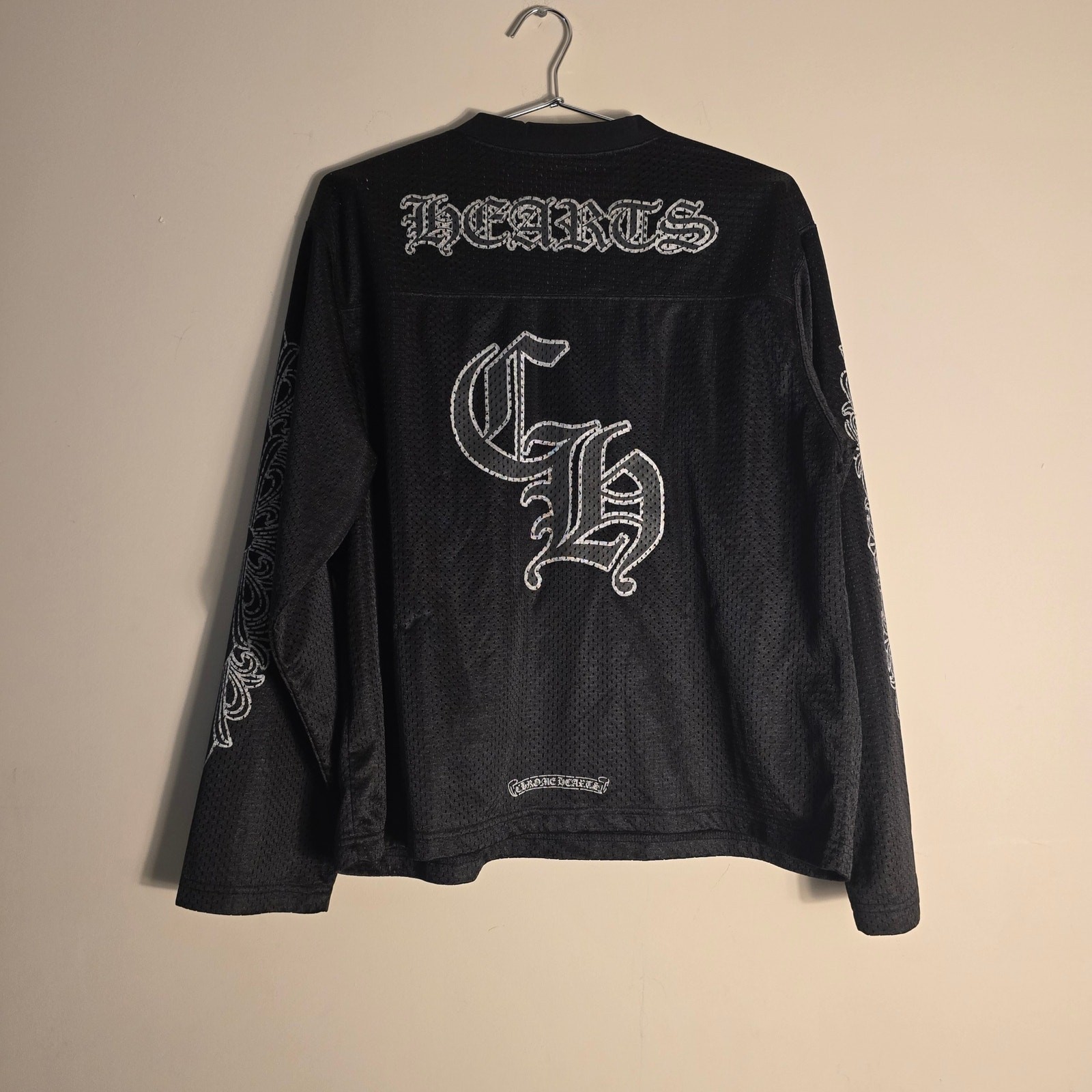Chrome Hearts Long Sleeve Jersey Style Men S Designs Back & Sleeves Shirt