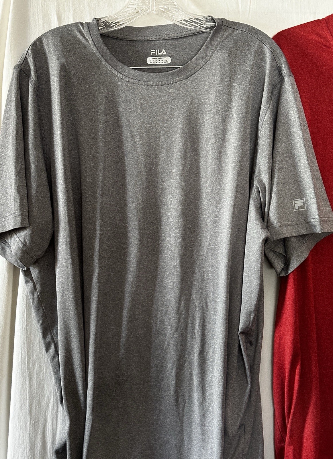 Lot 3 Fila Sport T-Shirt Men’s XXL Gray & Red Crew Neck Casualwear Athleticwear