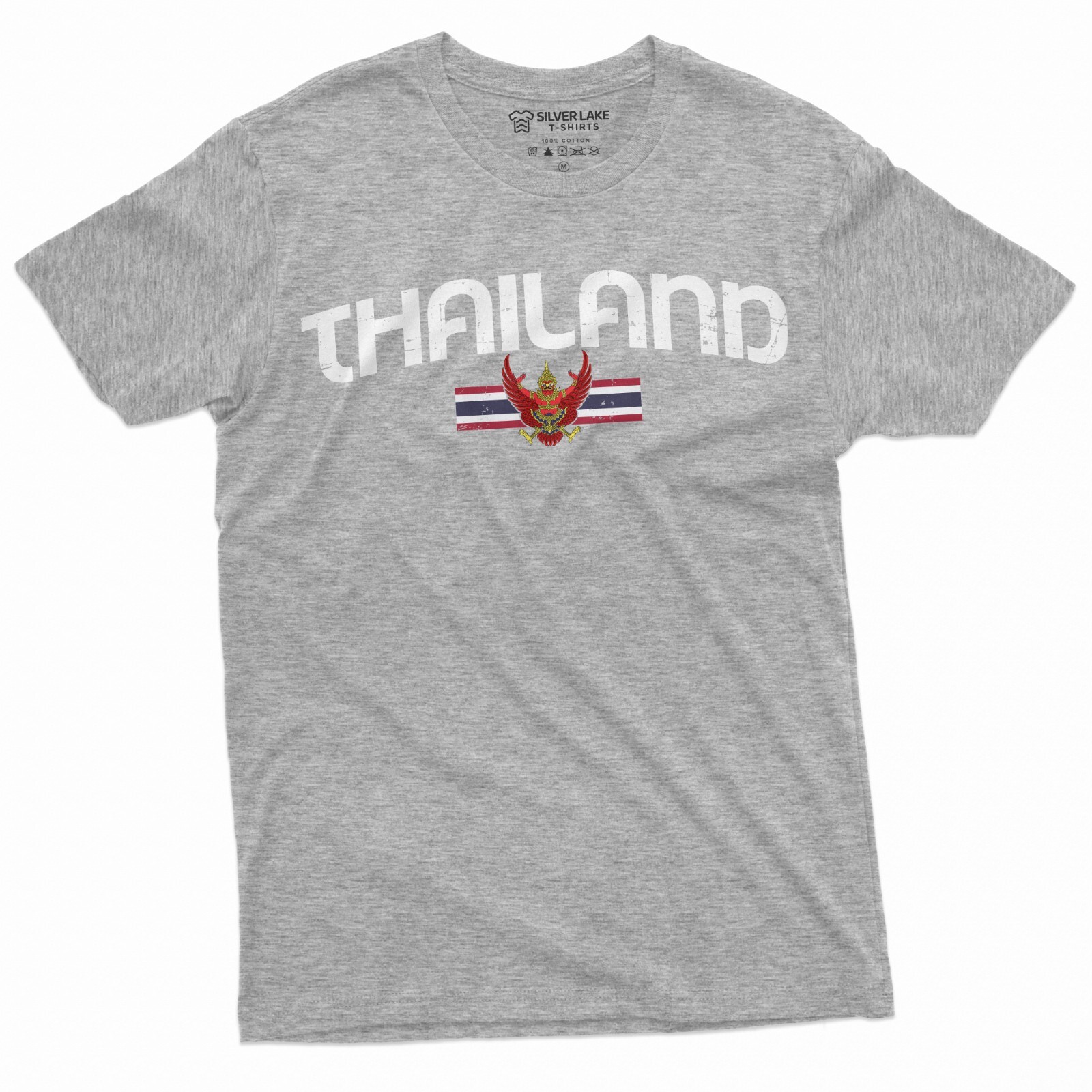 Men&rsquo;s Thailand T-shirt Thai Flag Coat of Arms Country Heritage Diaspora Shirt