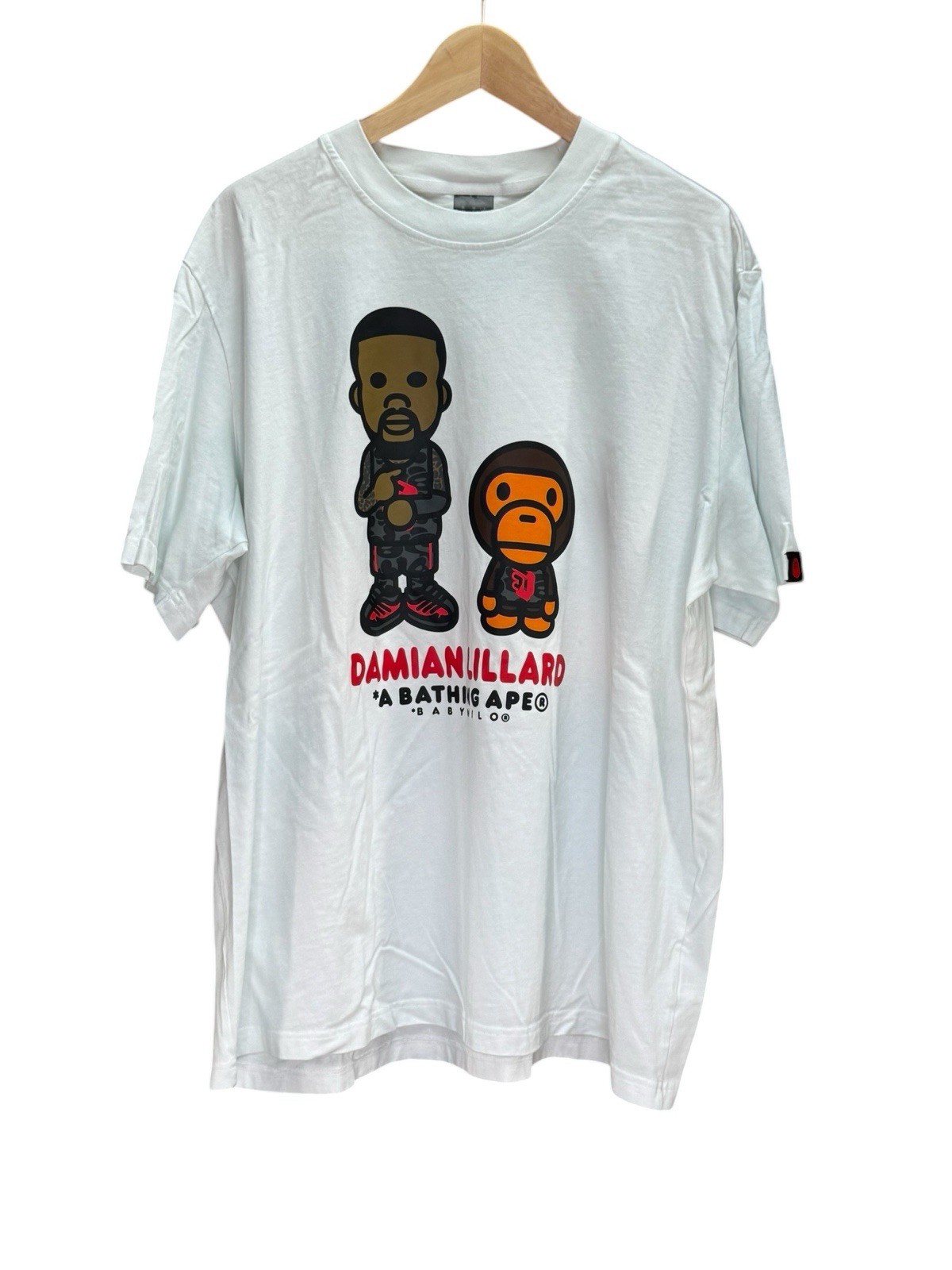 Adidas Bape X Dame 9 Baby Milo – Damian Lillard & The Baby Milo T-Shirt Sz XL