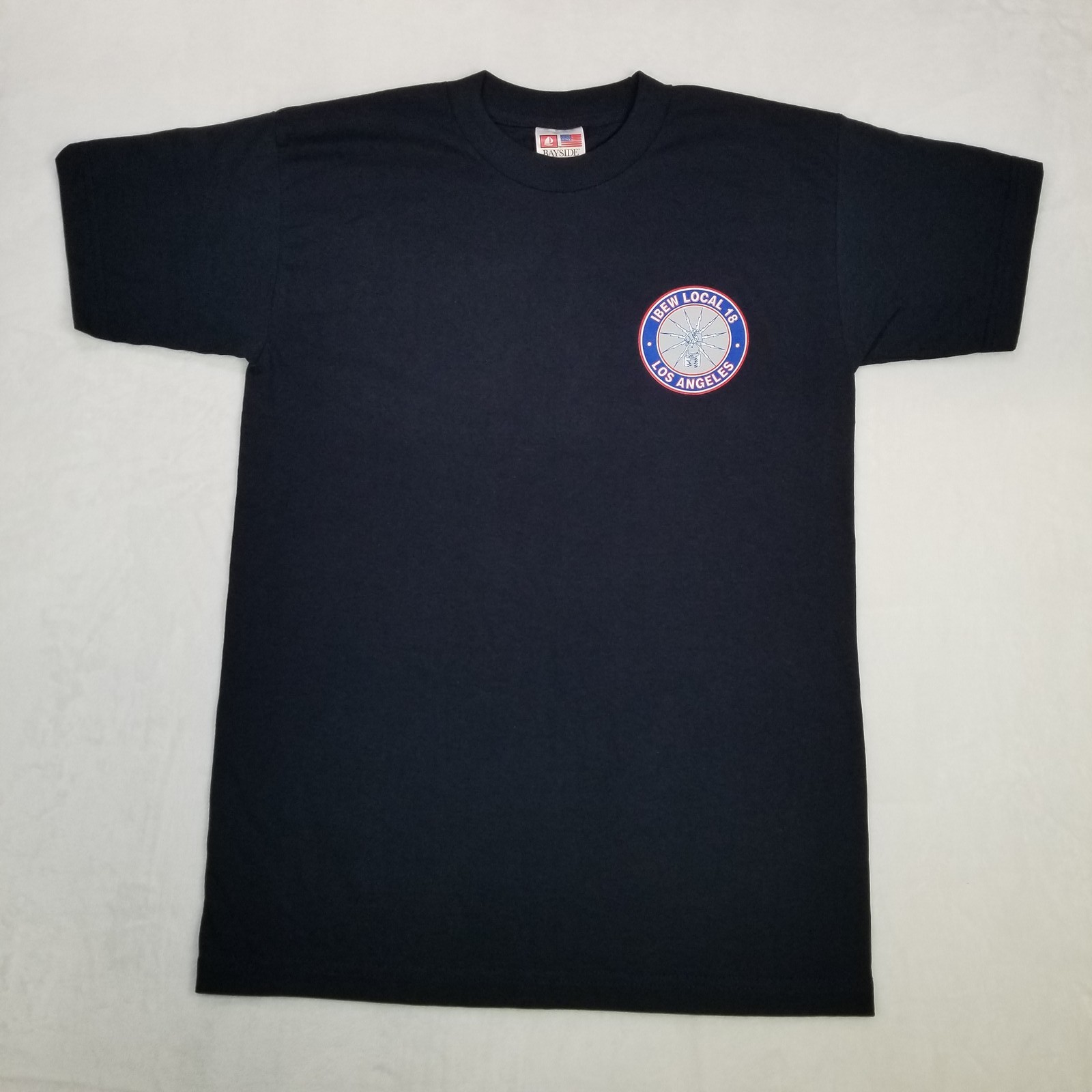IBEW Local 18 Los Angeles Proud To Be Union Men&rsquo;s Black T-Shirt Size Medium