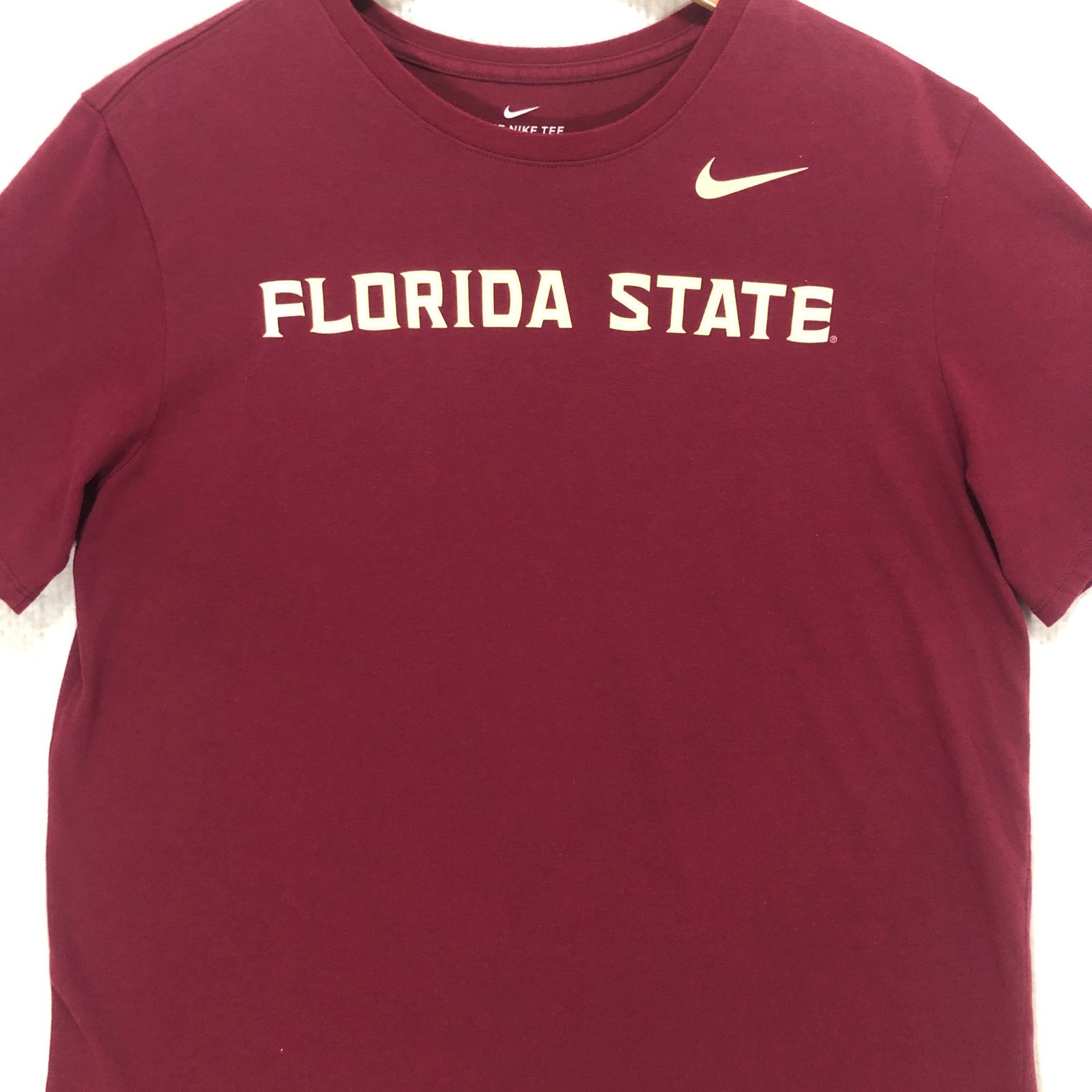 Nike Florida State Seminoles Dri-FIT Athletic Cut T-Shirt Mens XL Maroon FSU