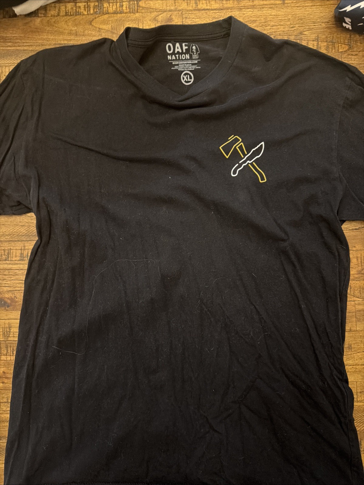 OAF Nation Men’s XL T-shirt Lot. Next Level Apparel Staccato Brand – See Photos