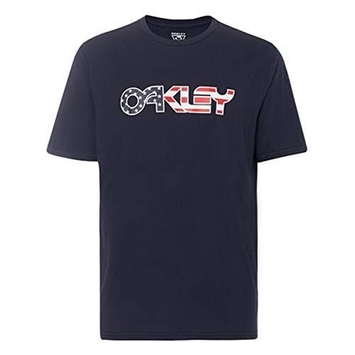 Oakley Mens Flag Tee Short Sleeve T-Shirt Fathom Size XLarge XL NEW