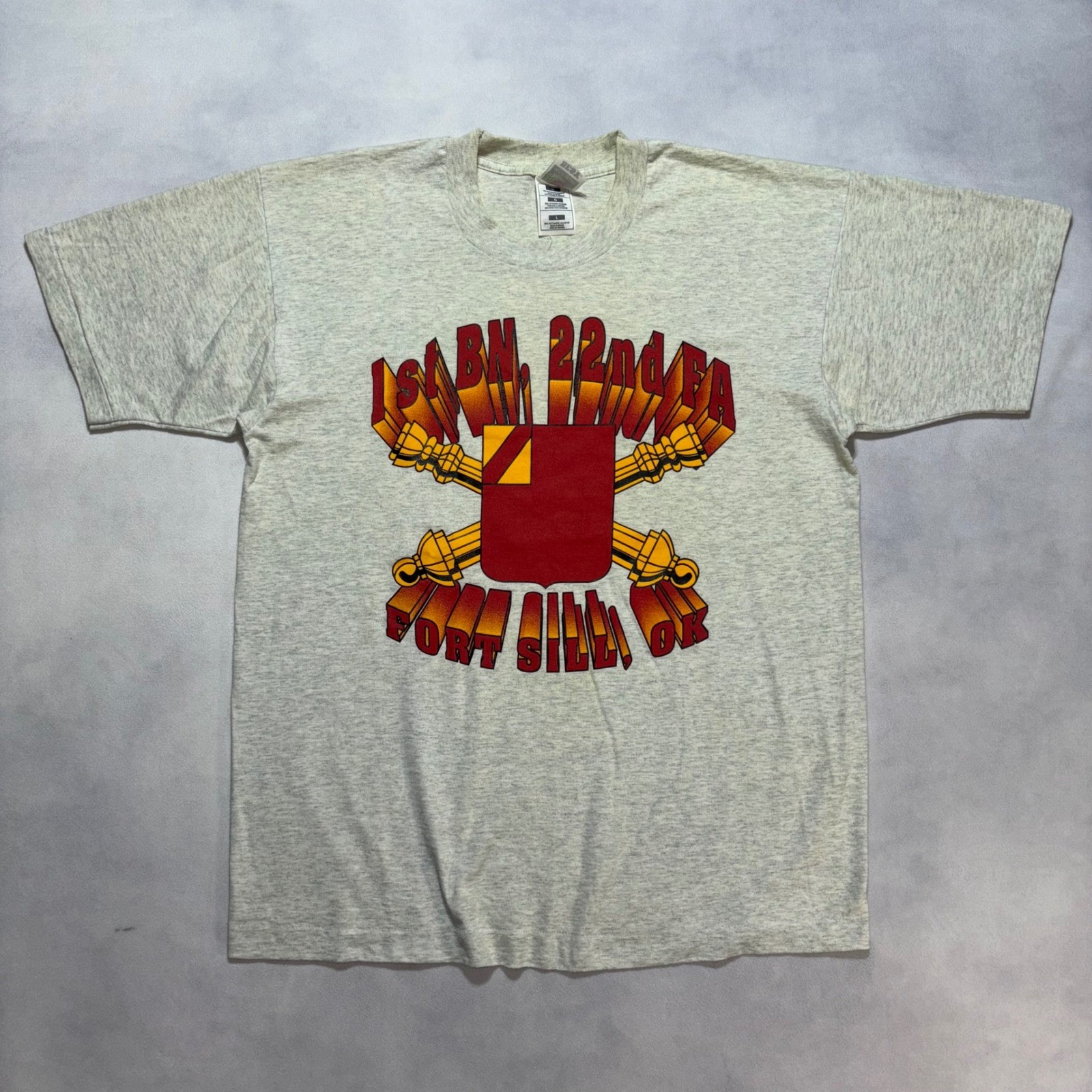 Vintage 90&rsquo;s US Military T-Shirt Mens Large Single Stitch Fort Sill Oklahoma USA