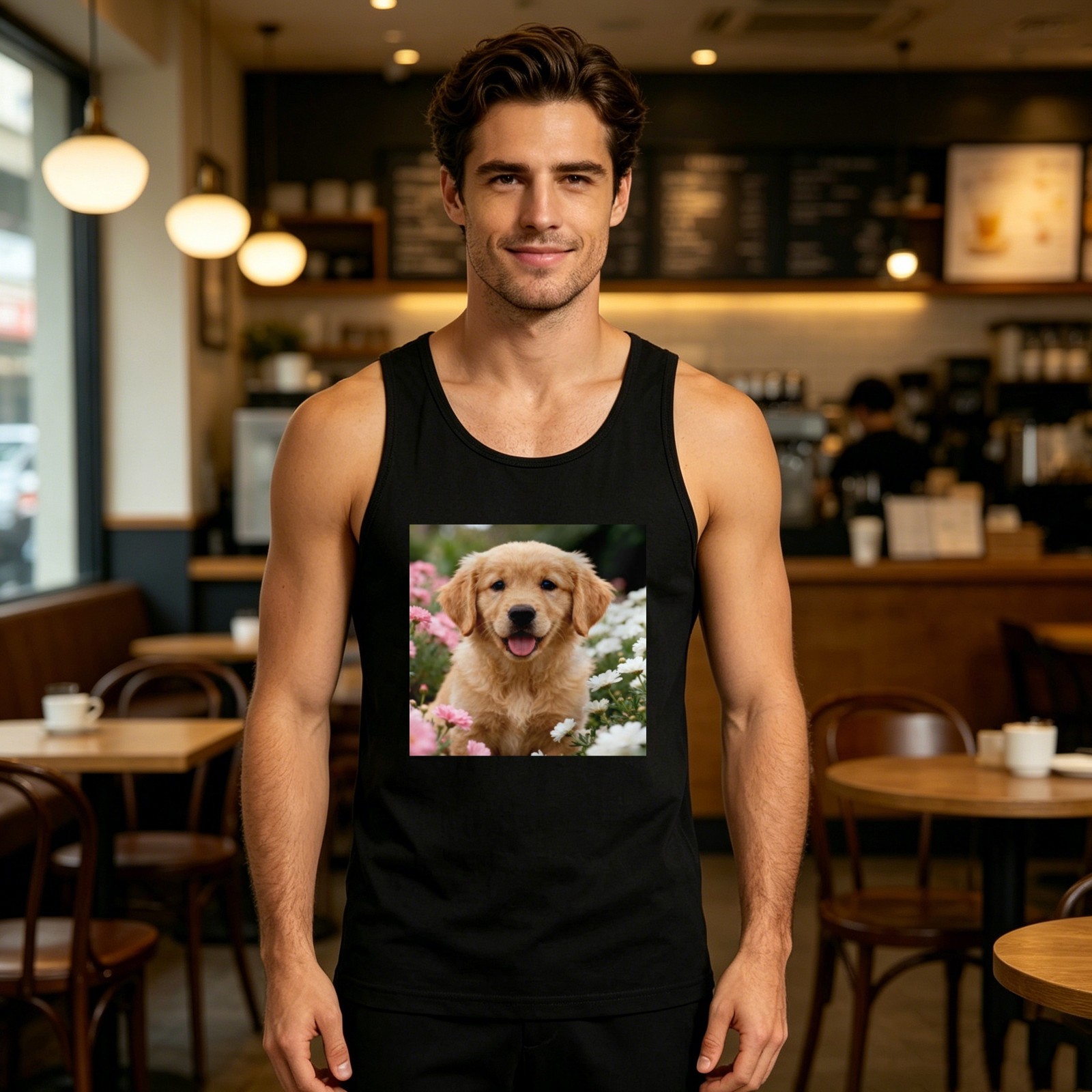 Soft 100% Cotton Men’s Tank Top – Custom Print Your Logo or Text – Personalized
