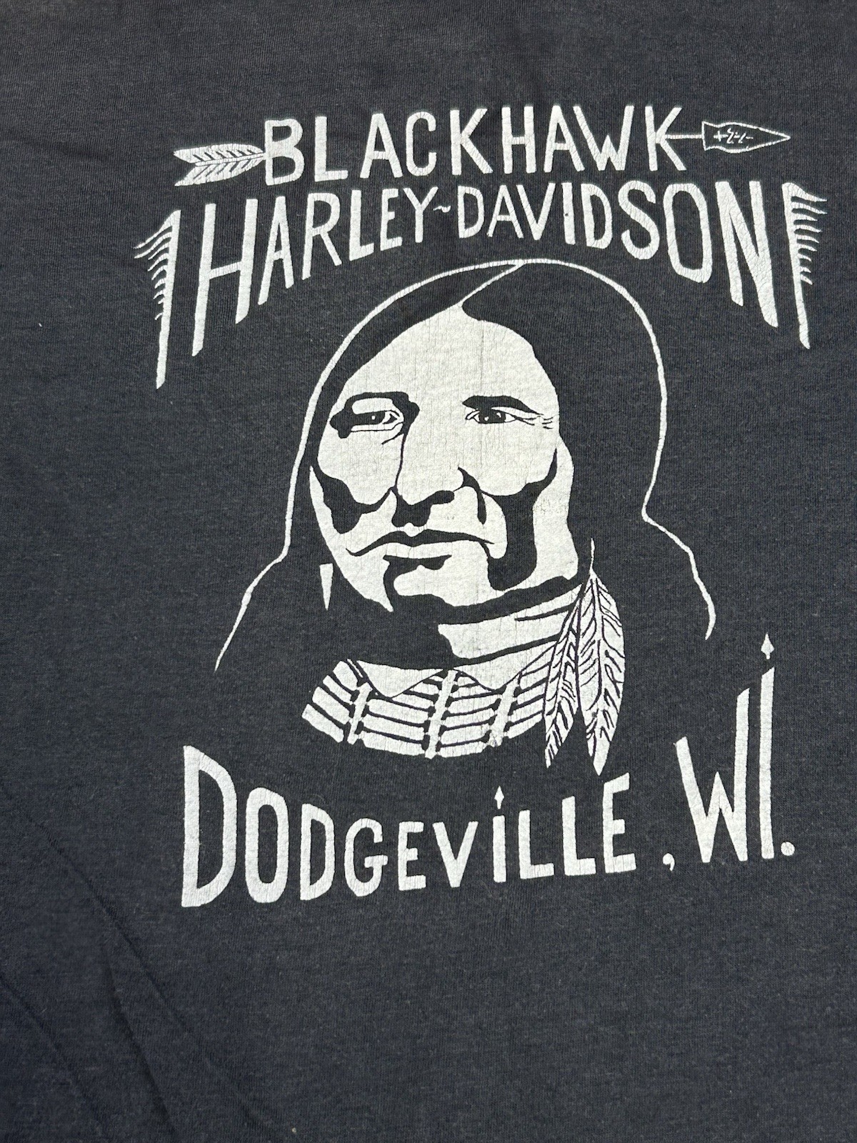 VTG 80&rsquo;s Harley Davidson T-Shirt Have You Hugged Your Hog Today Sz M 2 Sided