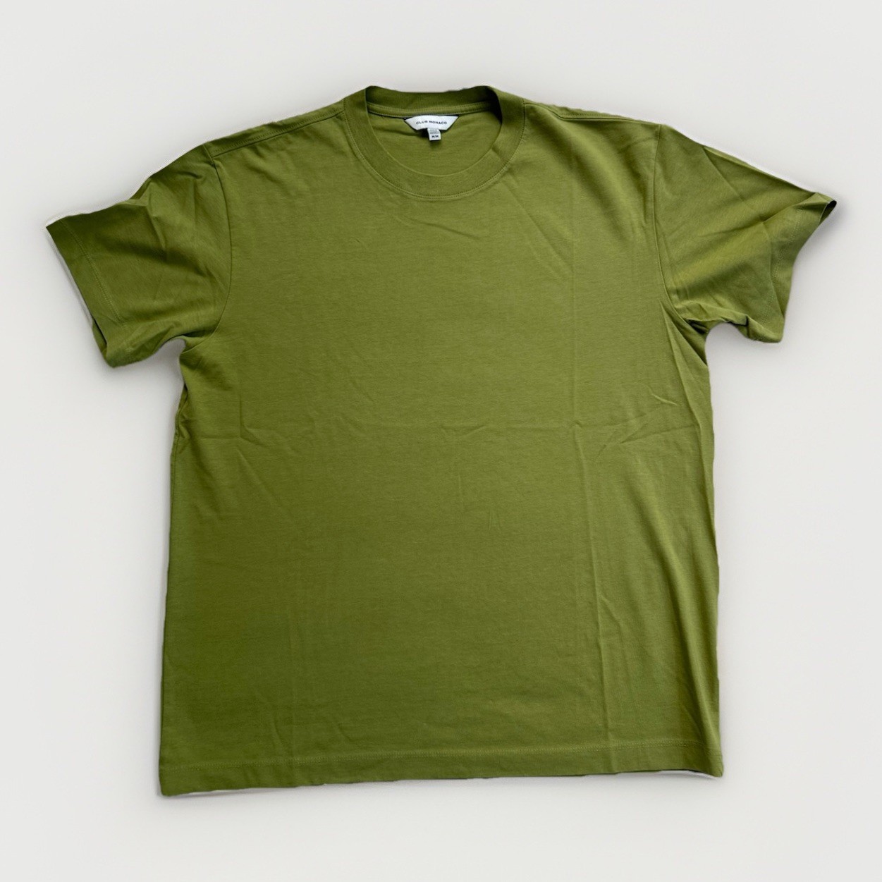 Club Monaco Men’s Crew Neck Short Sleeve Men&rsquo;s Cotton T-Shirt Size M Green