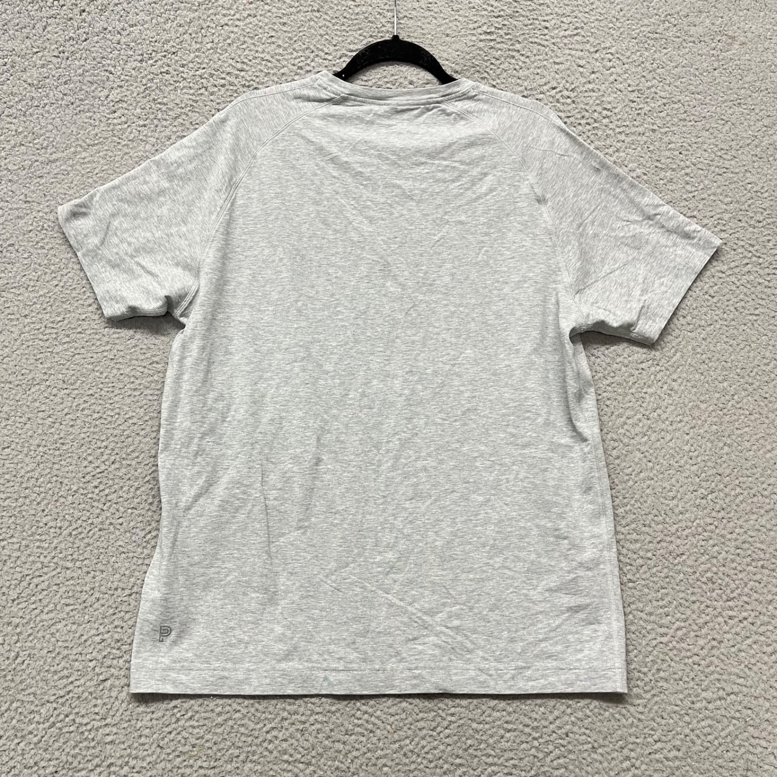 Public Rec Shirt Mens XL Gray Henley On The Go Short Sleeve Minimal Activewear