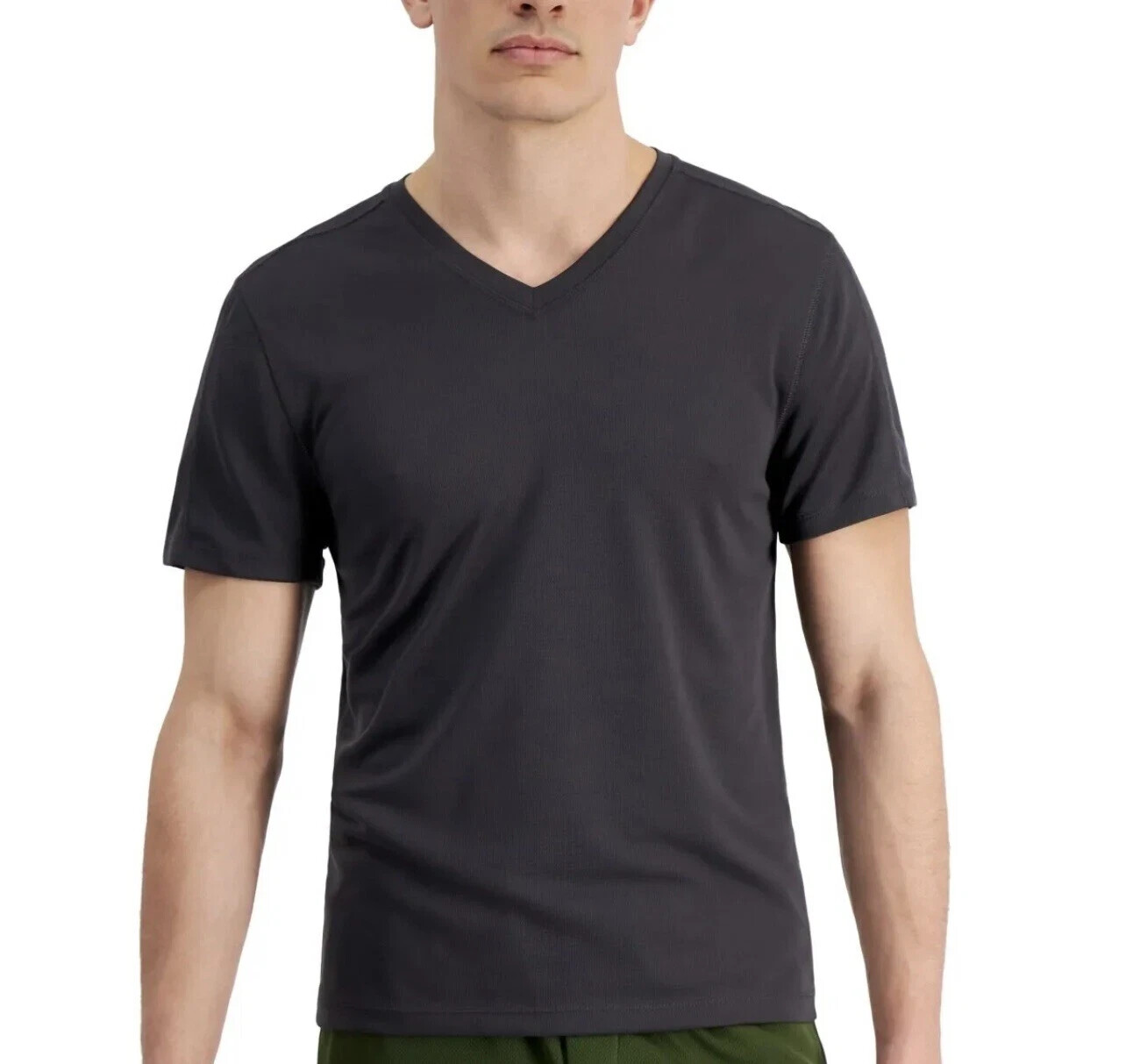 Ideology Rapidry Wicks Moisture AwayV NECK T SHIRT COLOR DEEP CHARCOAL SIZE 2XLT