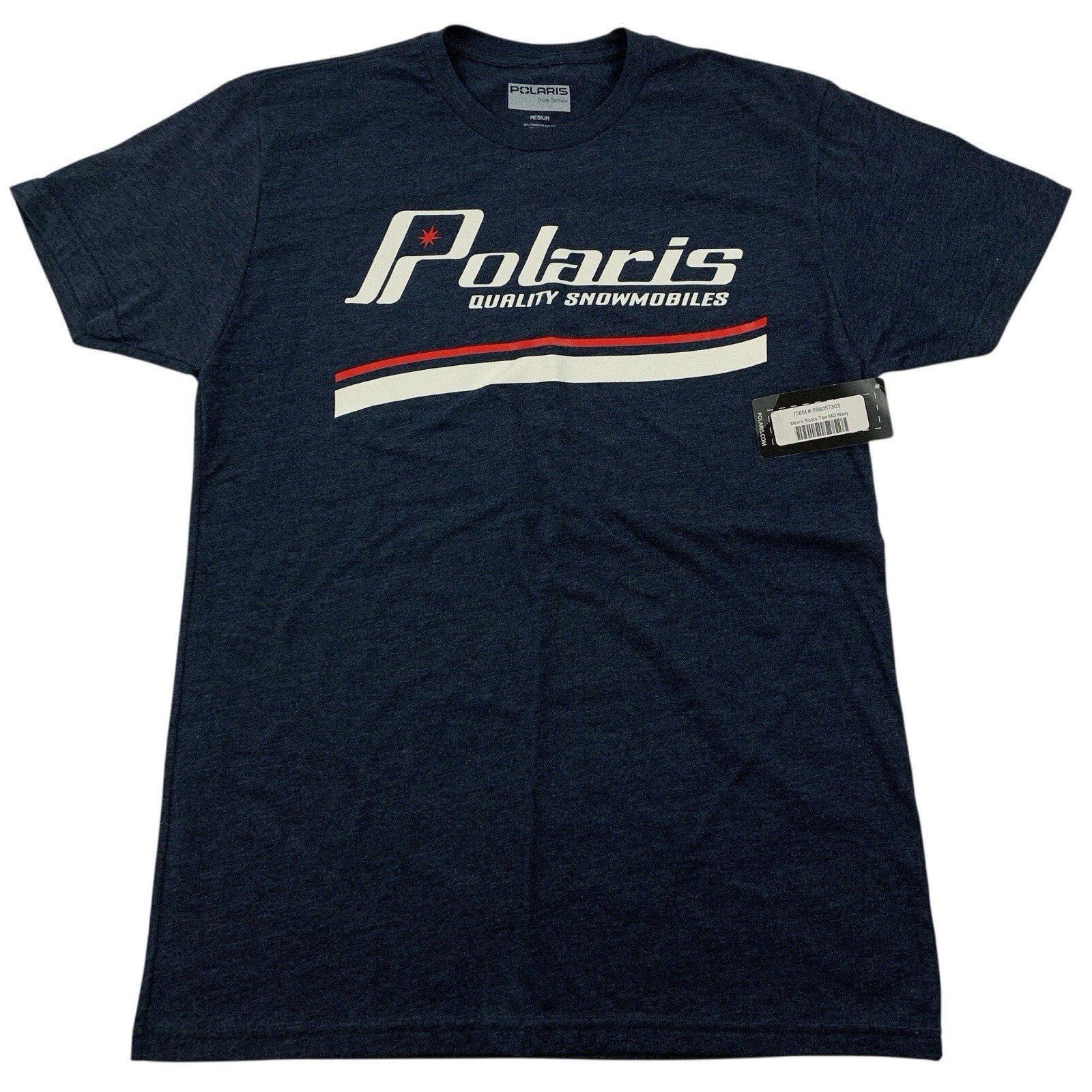 Polaris Quality Snowmobiles Roots T-Shirt Men’s Size M Navy