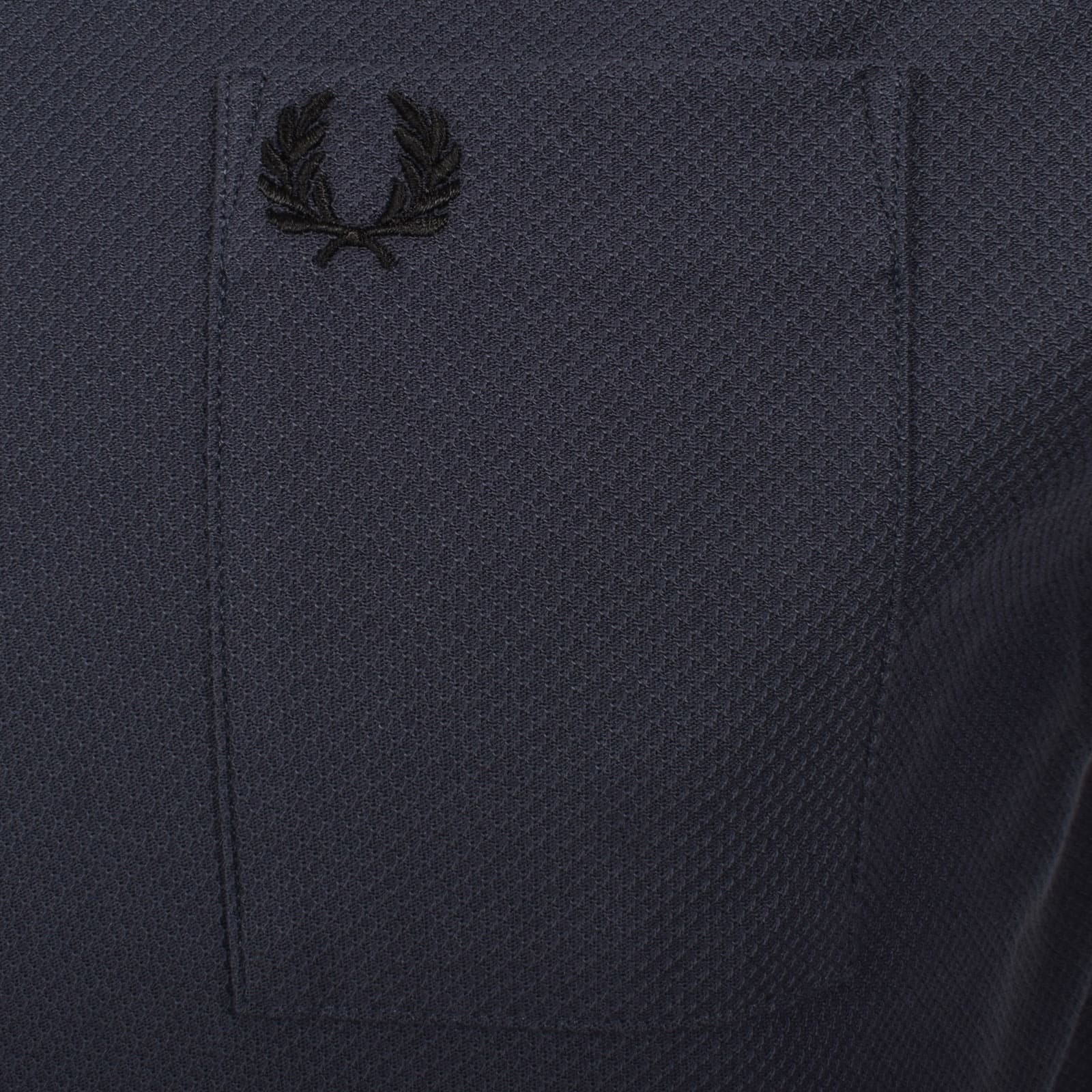 FRED PERRY PIQUE COTTON POCKET DETAIL T-SHIRT DARK AIRFORCE BLUE XL RRP £60 BNWT
