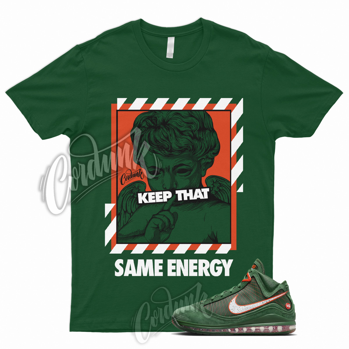 ENERGY T Shirt for LeBron 7 Florida Gorge Green A&M Hurricane Orange Miami Dunk