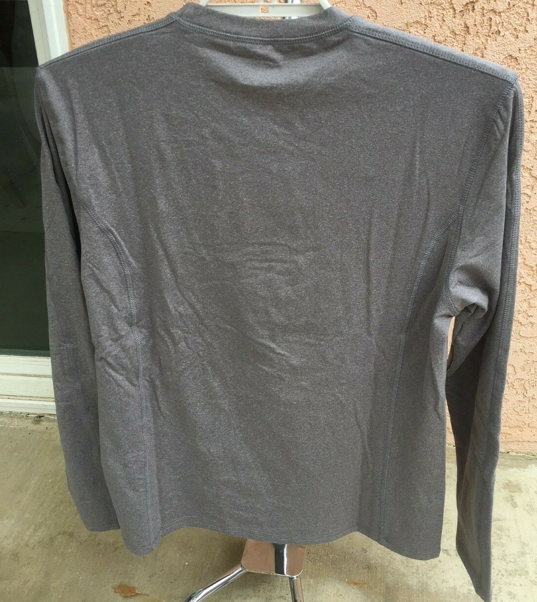 Mens Zeroxposur Brushed Fleece Stretch Layering T Shirt Gray Choose Size