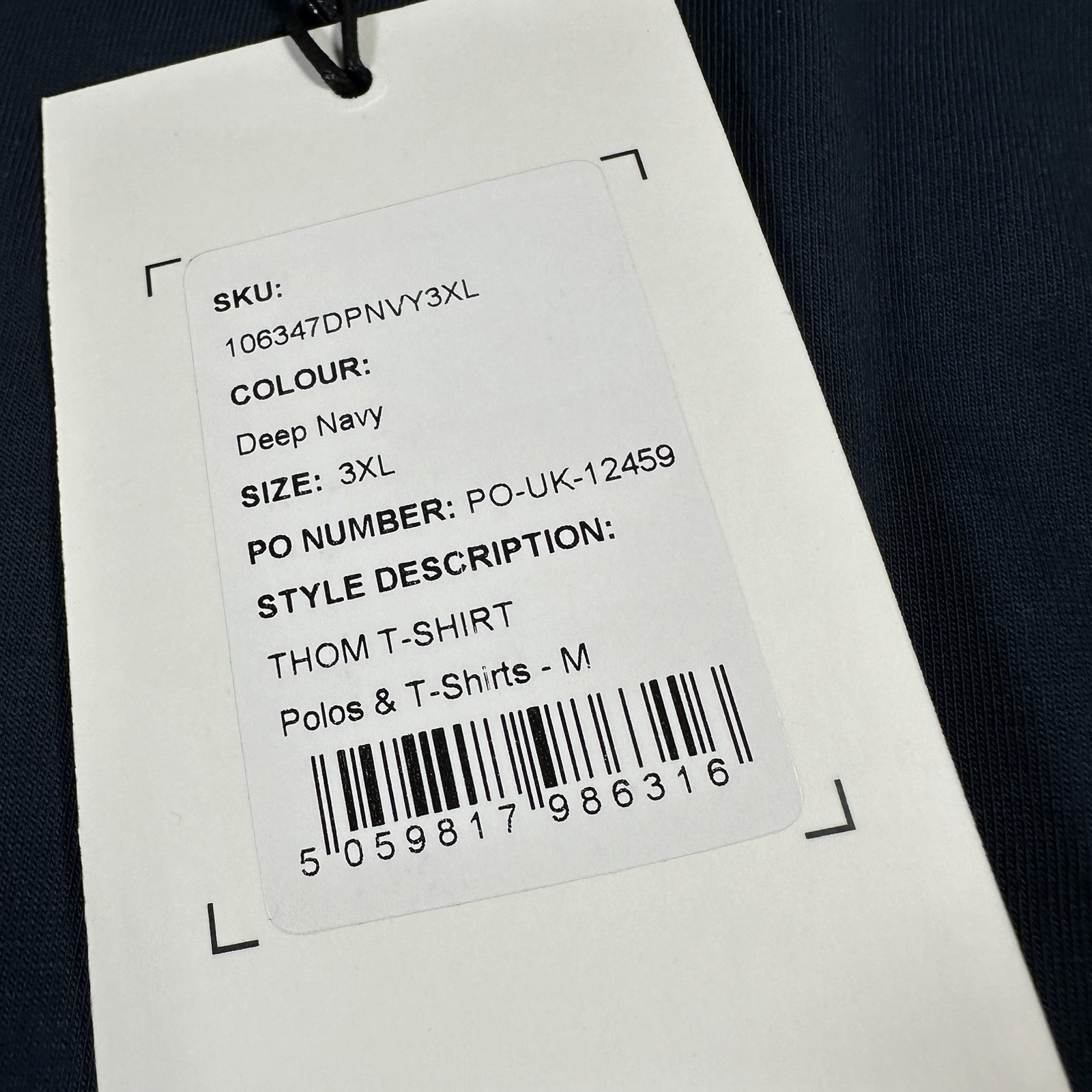 BELSTAFF Mens Deep Navy Blue Thom Sleeve Logo T Shirt SIZE 3XL BNWT Authentic