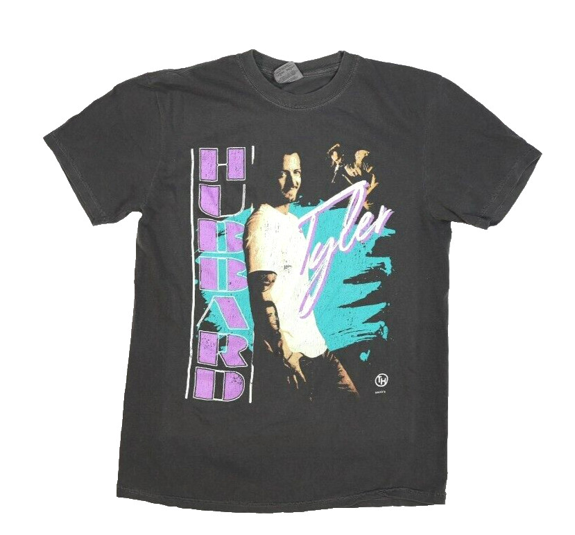 Tyler Hubbard FGL Throwback Charcoal Grey Concert Tee Short Sleeve T-Shirt M