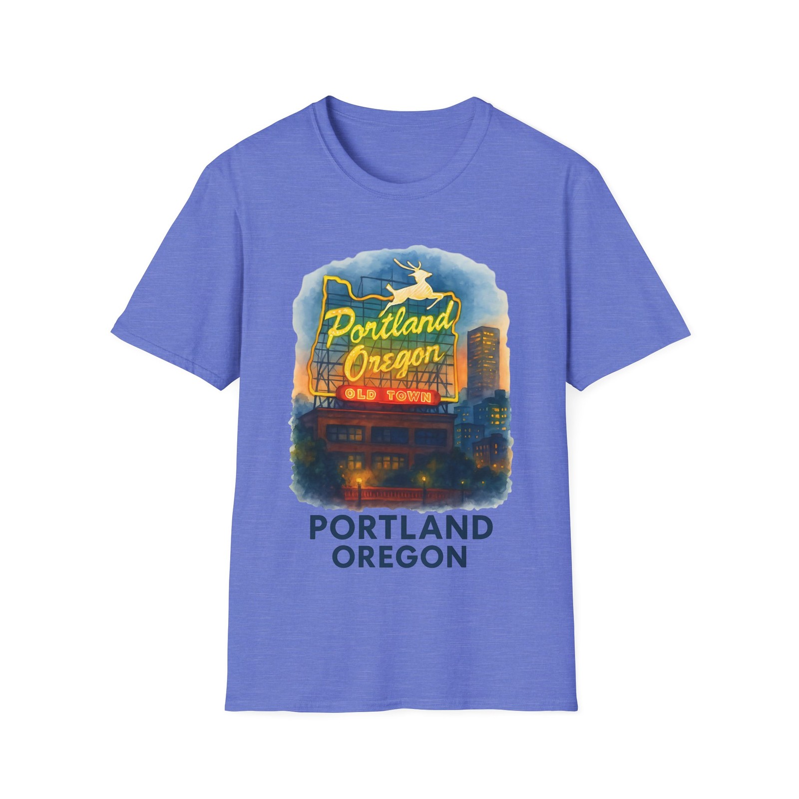 Portland Oregon Softstyle T-Shirt, Casual Tee, Travel Souvenir Shirt