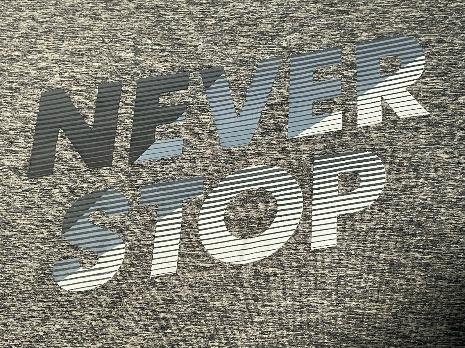 Dip Never Stop shirt mens small short sleeve blue