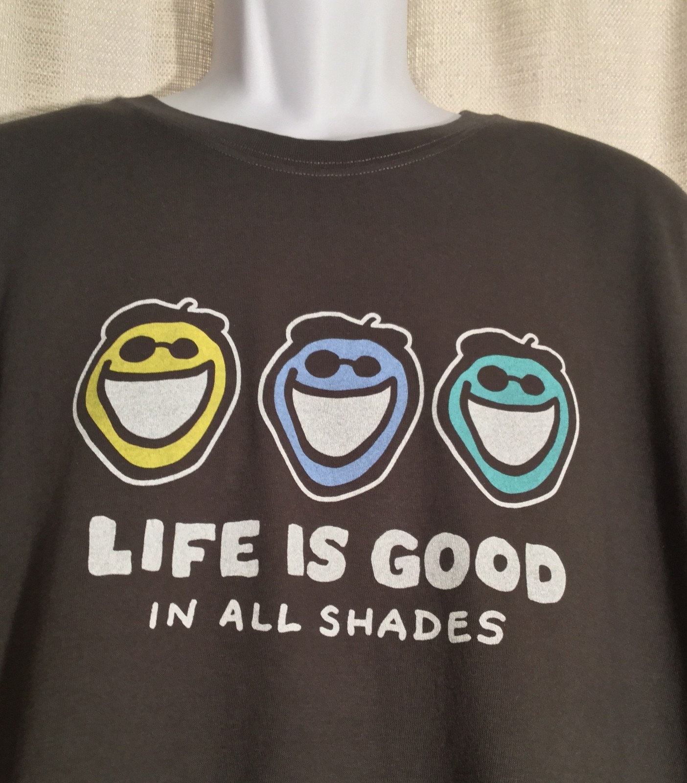 LIFE IS GOOD Mens Size XXXL 3XL Night Black *JAKE IN ALL SHADES* T-Shirt TEE NWT