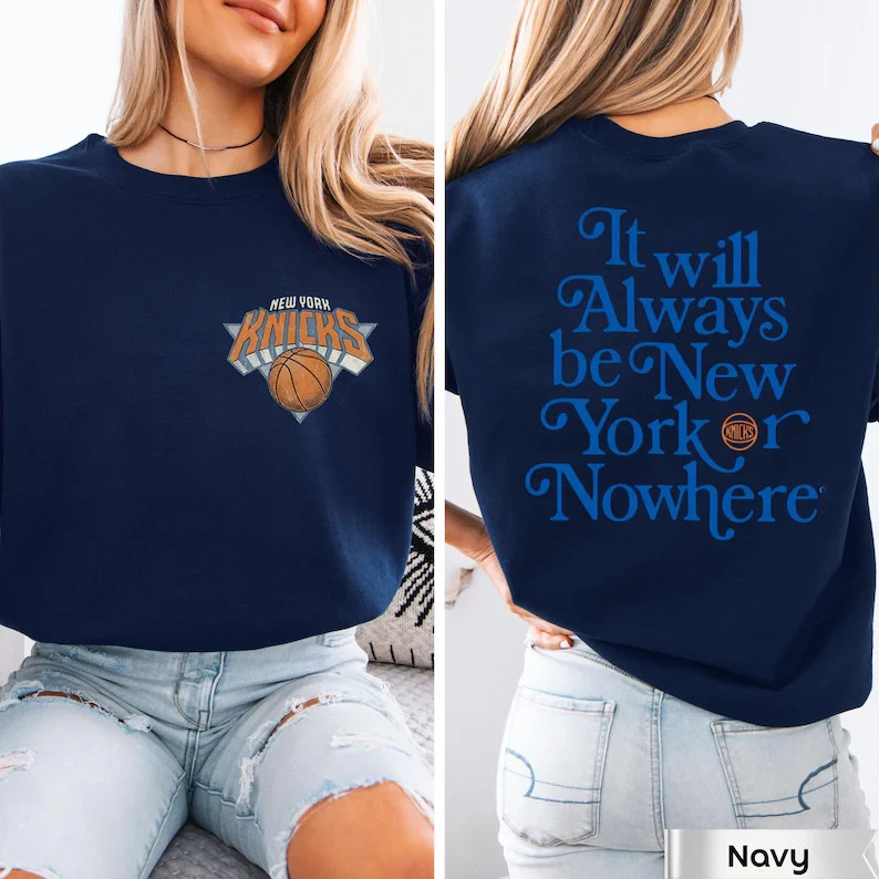New York Or Nowhere Streetwear,Vintage front and back New York Basketball Shirt