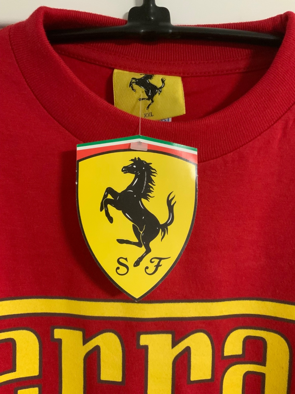 VTG NEW W/TAG 1996 SPA Official Ferrari F310B Double Sided RED Graphic Shirt XXL