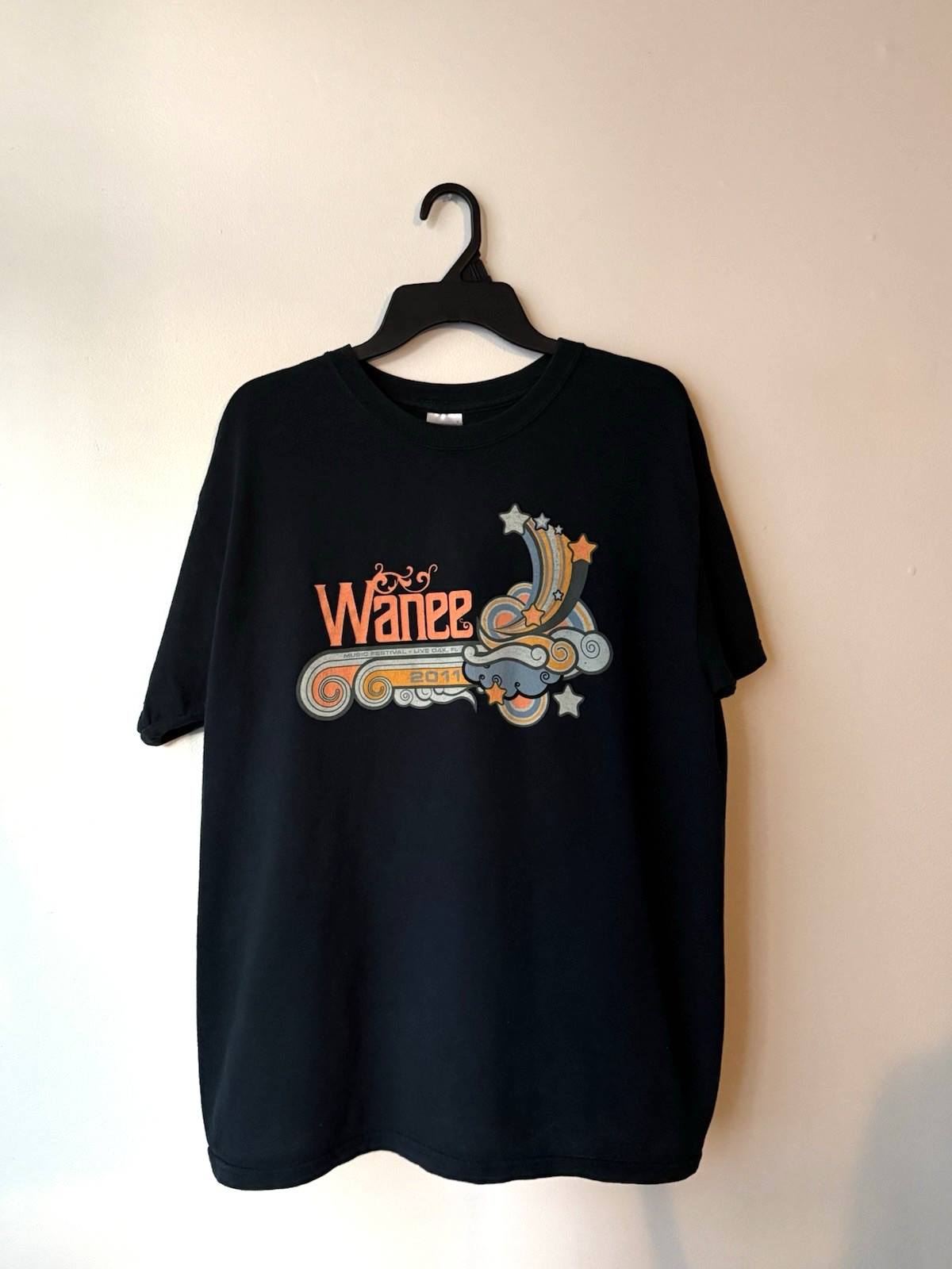 Wanee Music Festival 2011 Event Logo Shirt Blue Large Official