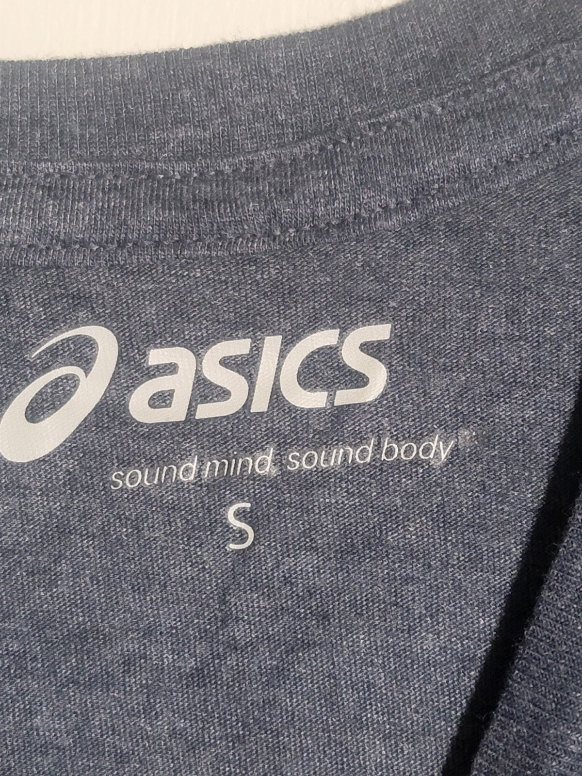 ASICS Men&rsquo;s Sound Mind Sound Body Athletic T-Shirt Heather Grey Training Gym Tee