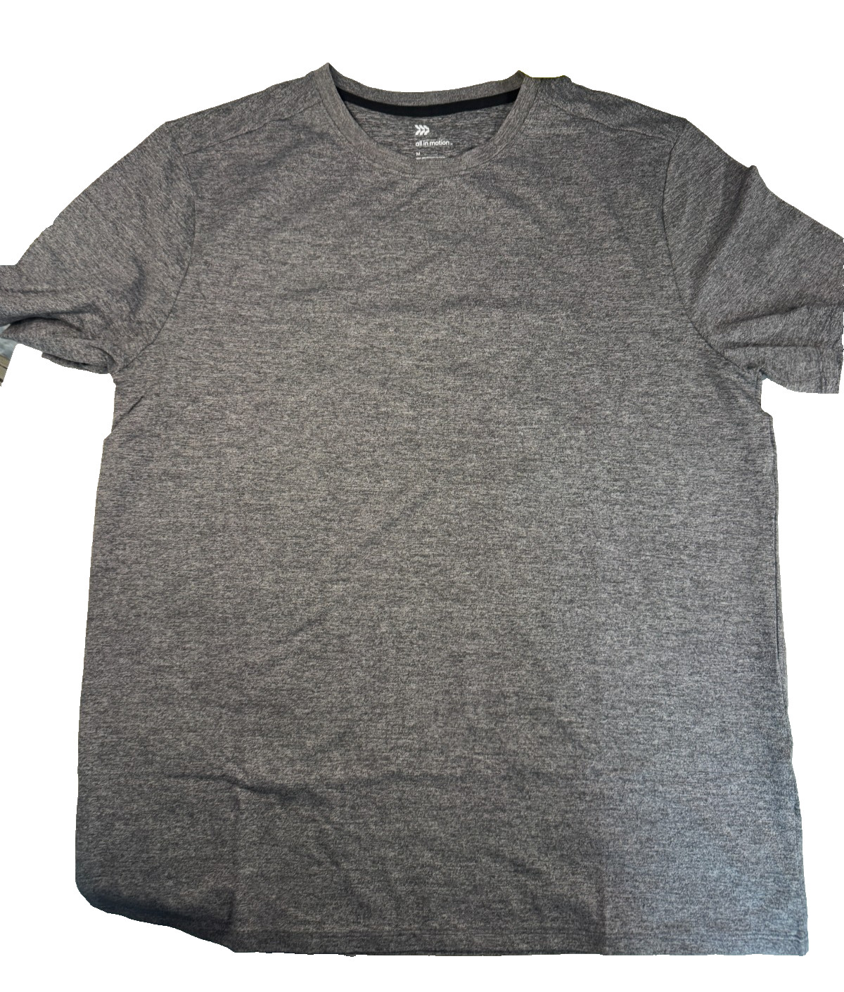 All in Motion Men&rsquo;s Relaxed Fit Soft Stretch T Shirt Gray Size Medium NWT