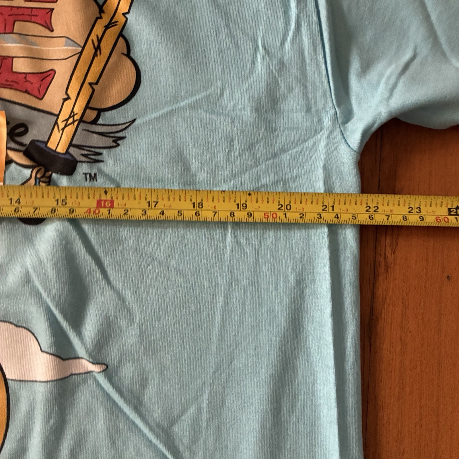 Adventure Time with Finn & Jake Men&rsquo;s Blue Cartoon Graphic Tee T-Shirt Sz Large