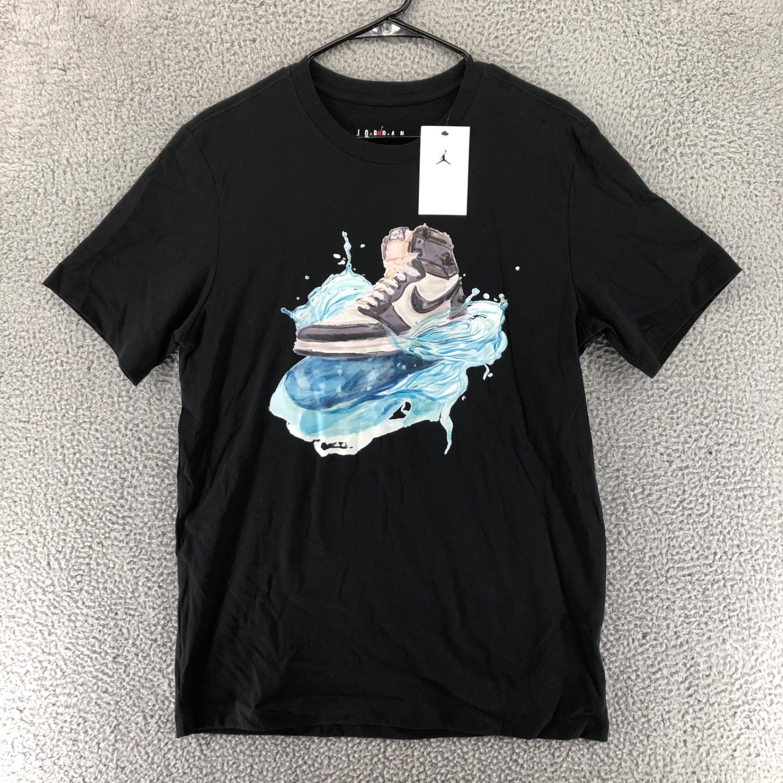 Air Jordan Flight Essentials Men&rsquo;s Size M AJ1 Graphic Black T-Shirt IB3355 010
