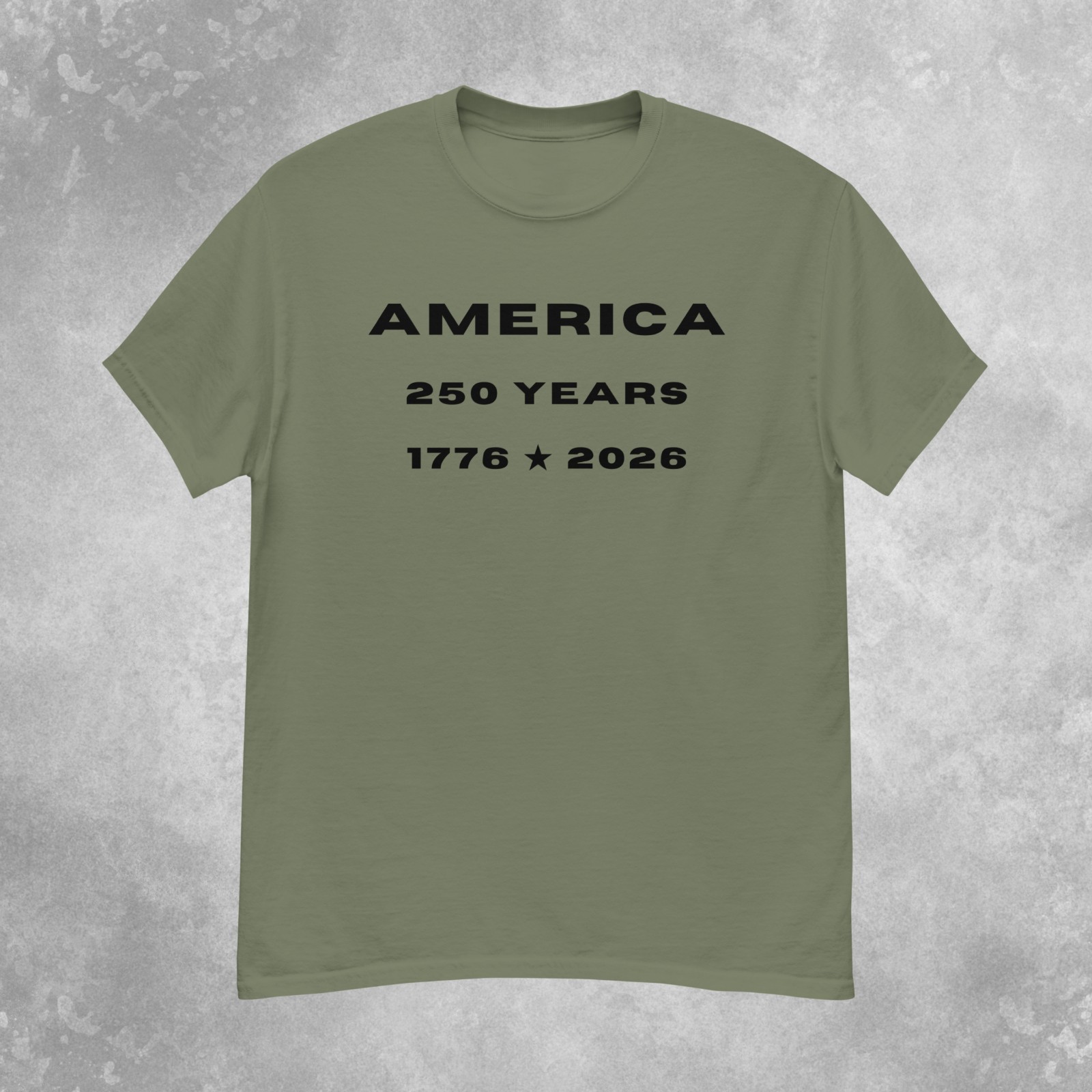 America 250th Anniversary T-Shirt Mens S-2XL (Neutral Color Pack)