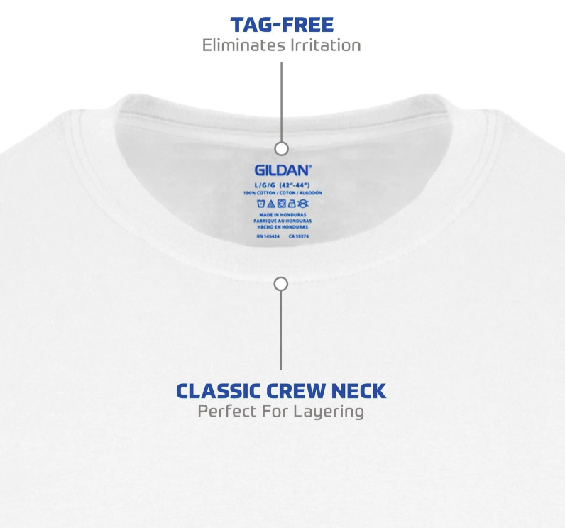 Gildan Men&rsquo;s Crew T-shirts, Multipack, Style G1100, White 6-Pack ( Select Size)