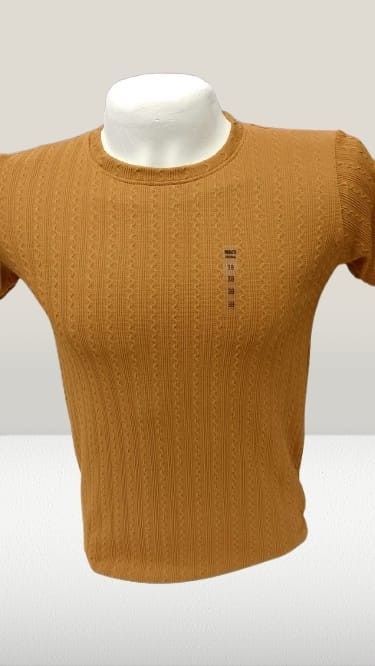 Texture Knit Fabric T shirts, Size M, L, XL