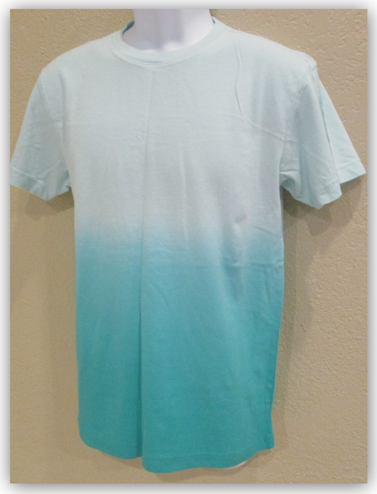 Crew neck t-shirt short sleeve Fade to SEAFOAM 100% Cotton Original Use