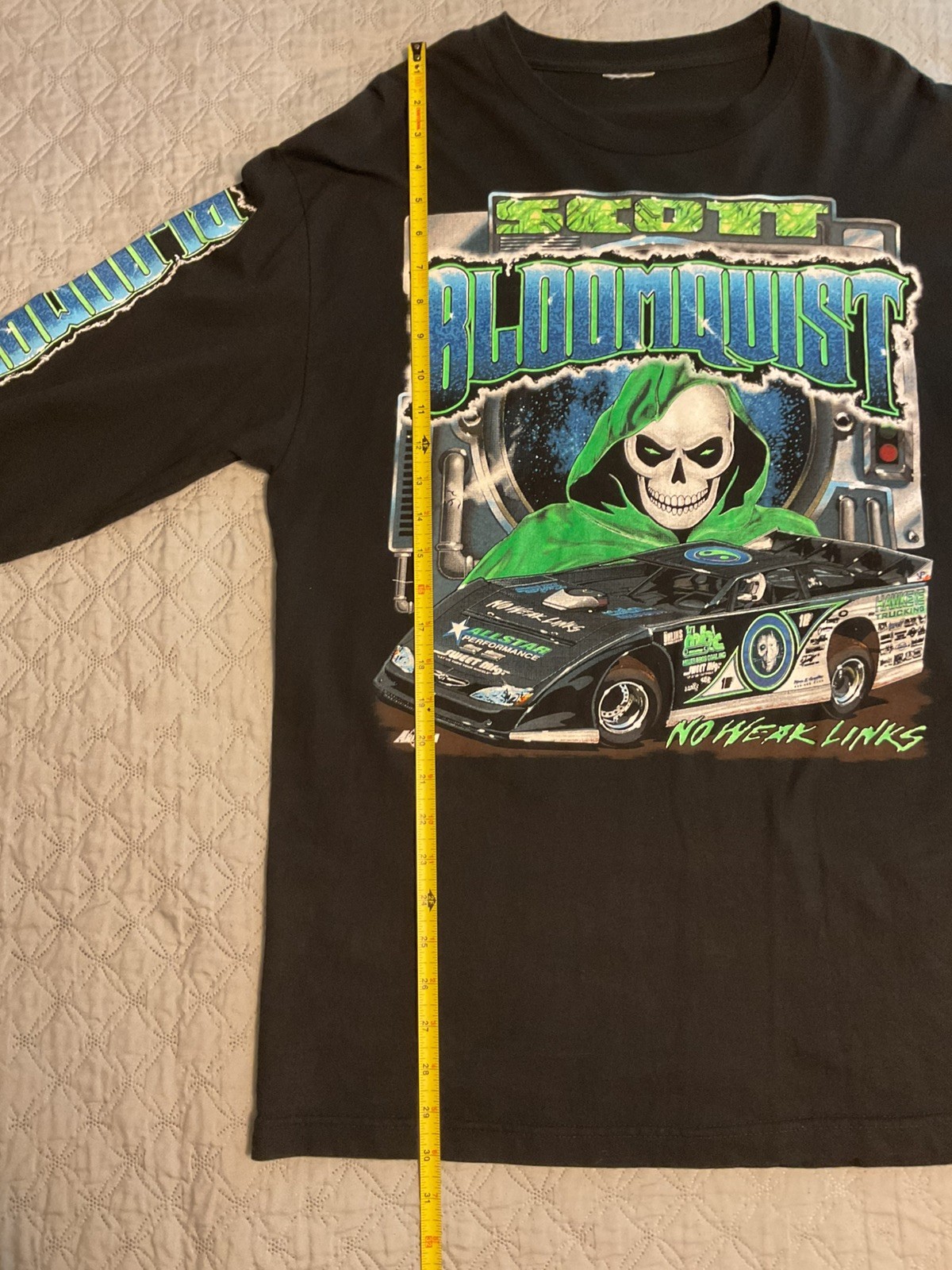 Scott Bloomquist Dirt Track Racing Long Sleeve Shirt No Weak Links L No Tag